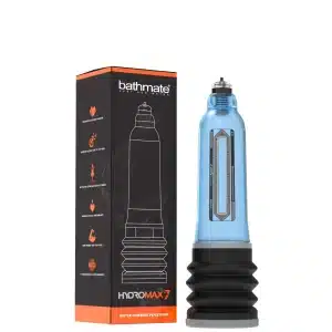 Hydromax7 biru transparan dengan kemasan kotak